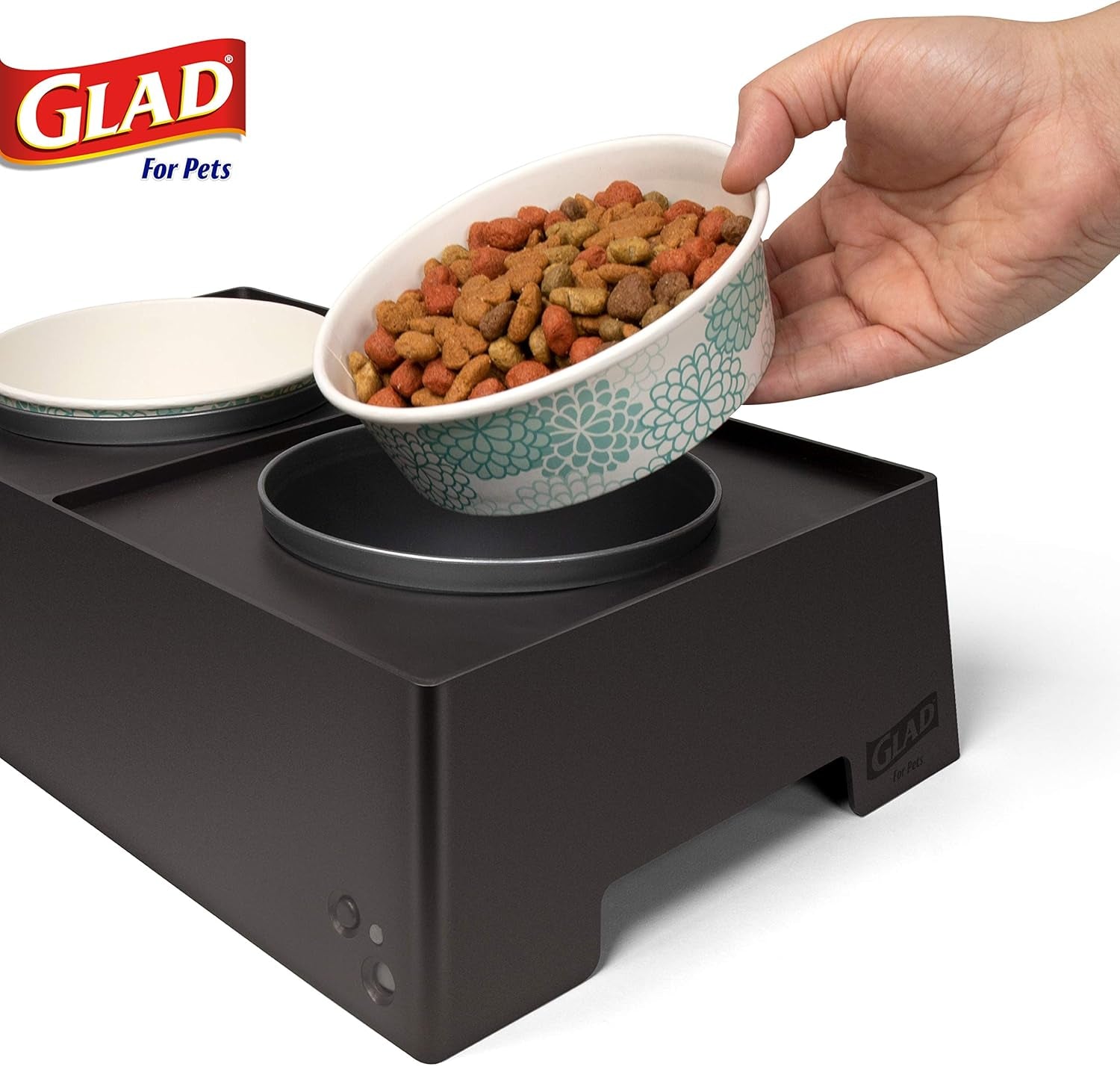 for Pets Smart Cycle Adjustable Feeding Station System | Elevated Dog Bowl Inserts with 3 Height Options for Dogs | Includes 4 Disposable Dog Bowls