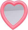 Heart Makeup Mirror Heart Mirror Cosmetic Mirror Wall Desktop Mirror Bedroom Mirror (Pink)