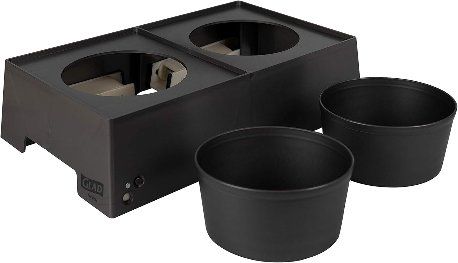 for Pets Smart Cycle Adjustable Feeding Station System | Elevated Dog Bowl Inserts with 3 Height Options for Dogs | Includes 4 Disposable Dog Bowls