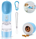 Portable Dog Water Bottle Pet Drinking Bottle Leak Proof Portable Puppy Water Bottle Dispenser and Cats Water Bottle for Walking Traveling Hiking (Blue/258Ml)